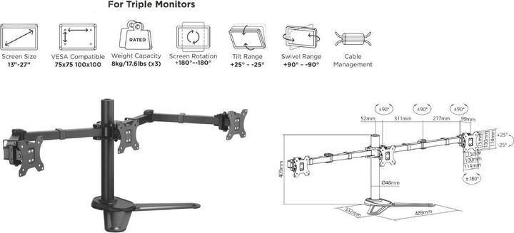 Actual product image equip Table mount (Table, 27")