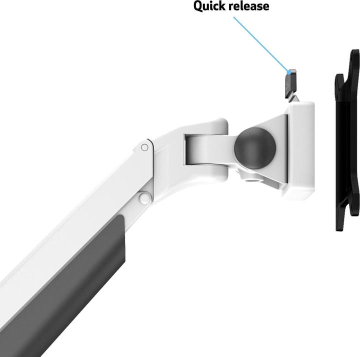 Image du produit Multibrackets Bras de moniteur simple blanc (Tables, 32")