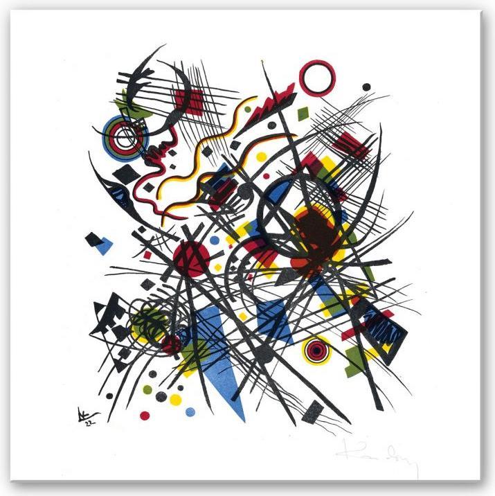 Produktbild Trenddeko Kandinsky - Lithographie fuer die Bauhausmappe (70 x 70 cm)