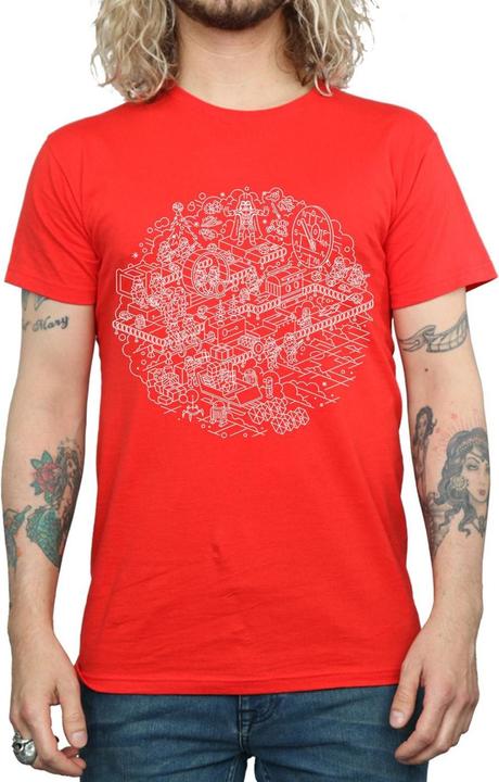 Actual product image Star Wars Mens Christmas Death Star T-Shirt (M)