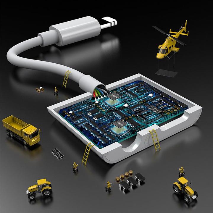 Actual product image Joyroom Apple 3.5mm Audio Power Converter And Lightning Port (Lightning, 3.5mm jack)