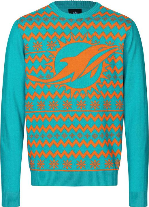 Foco NFL Winter Sweater XMAS Strick Pullover Miami Dolphins - XL (XL)