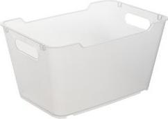Produktbild keeeper Aufbewahrungsbox lotta, 6,0 Liter, crystal-grey elegante Wanne mit Tragegriffen, mit Oberflächens (6 l)