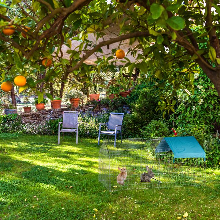 Image du produit Relaxdays Enclos avec toit en pointe