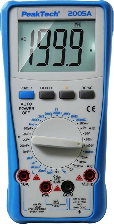 Peaktech P 2005 A Digitalmultimeter (CAT III 1000V, CAT IV 600V)