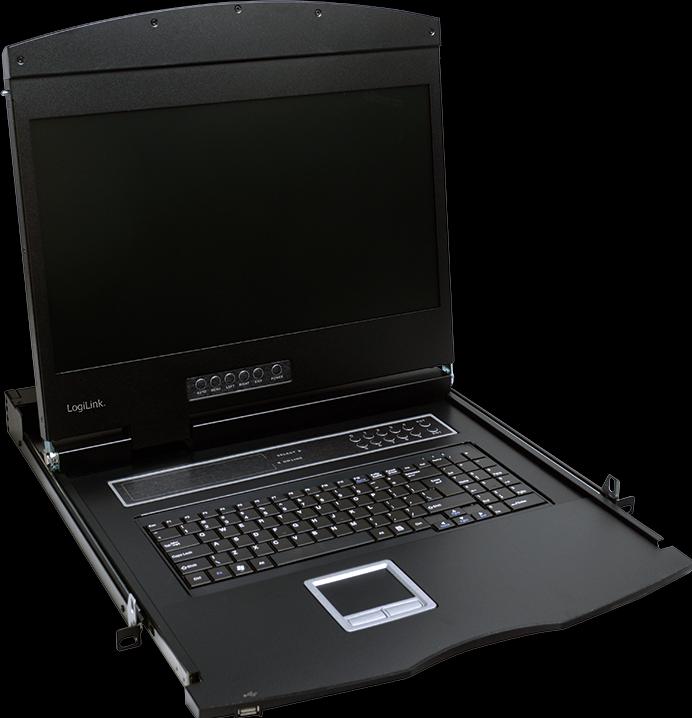Produktbild LogiLink LCD KVM Konsole mit 19"TFT Monitor & Tastatur(DE)