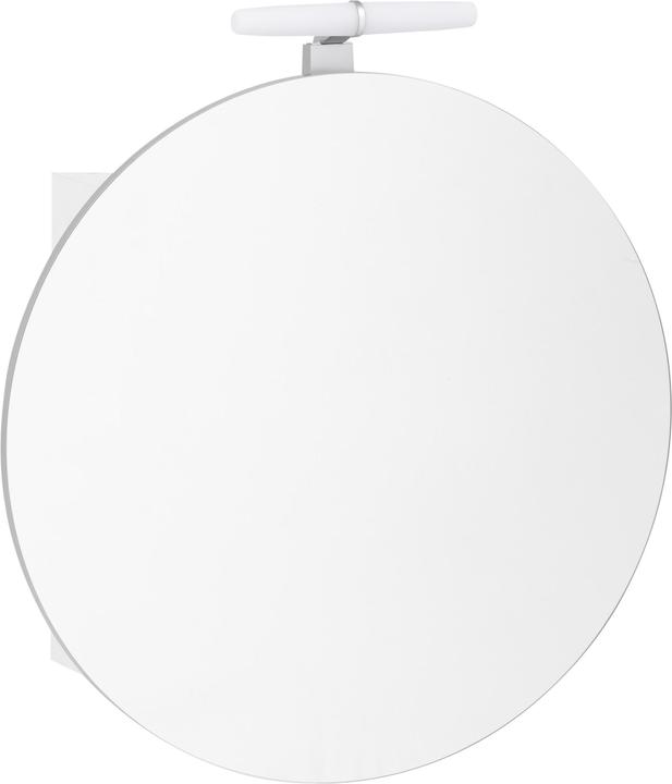Actual product image Schildmeyer Bjarne mirror cabinet round matt white