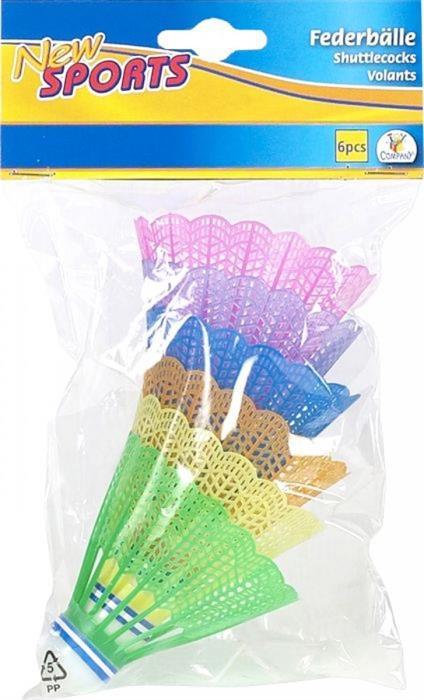 Immagine prodotto New Sports Volani, colorati, 6 pezzi