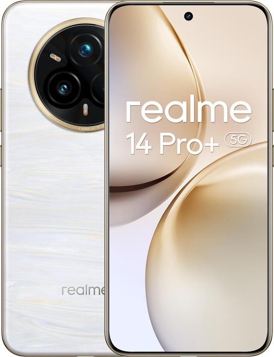 realme 14 Pro+ (512 GB, Bianco perla, 6.83", Doppia SIM, 50 Mpx, 5G)