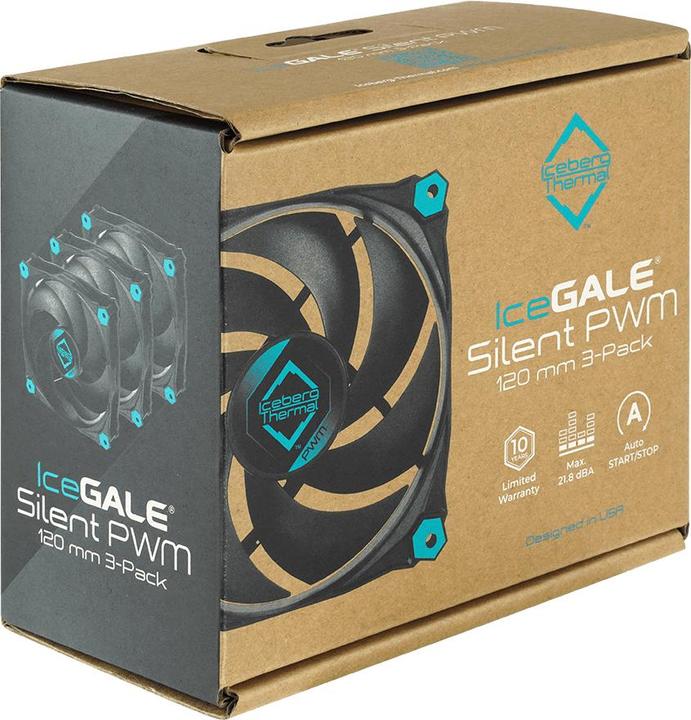 Actual product image Iceberg Thermal IceGALE Silent PWM-120mm (120 mm, 3 x)