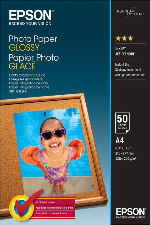 Actual product image Epson Photo Paper (200 g/m², A4, 50 x)