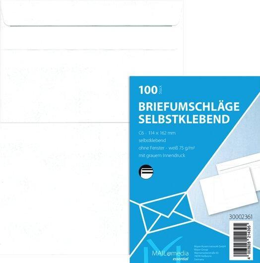 Actual product image Elepa Envelope without window (C6, 100 x)