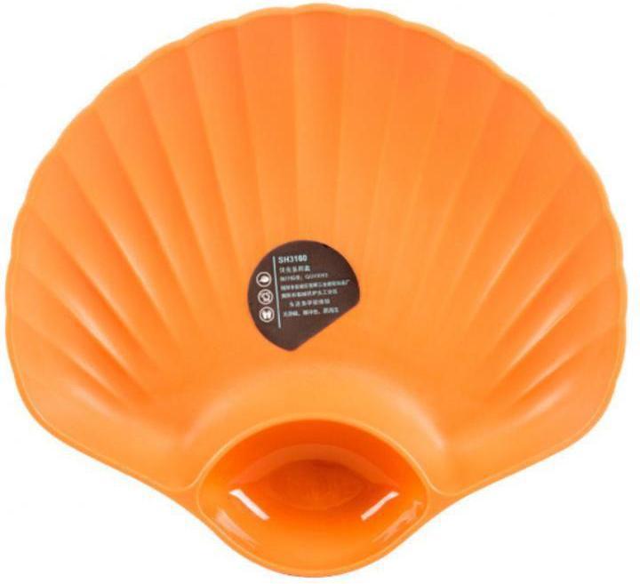 Image du produit JTI Assiette avec compartiment séparé pour la sauce - Orange (1 x)
