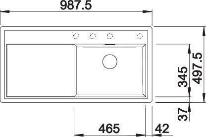 Produktbild Blanco Zenar XL 6 S-F (49.70 cm, 98.75 cm)