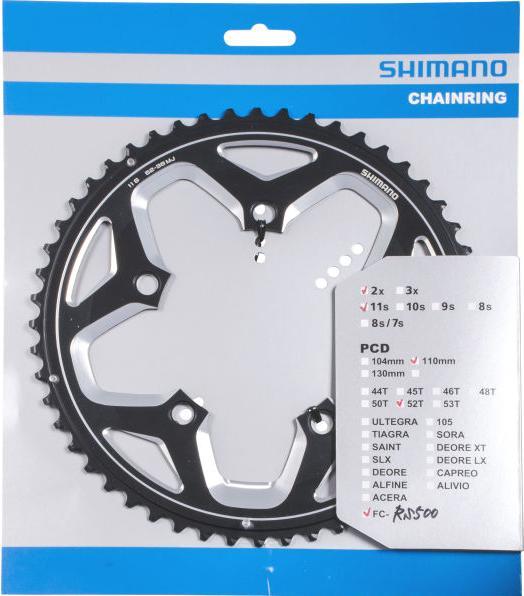 Produktbild Shimano FC-RS500 Kettenblatt 11-fach (52)