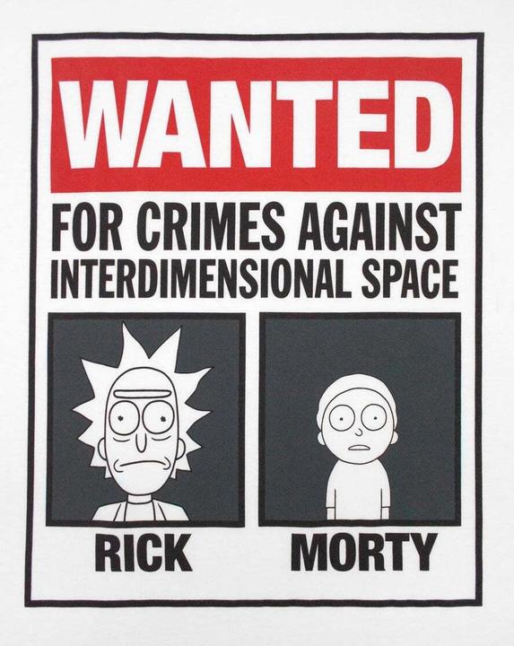 Immagine prodotto Rick And Morty Maglietta Minfesto Ricercato Uomo (M)