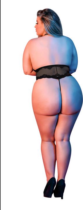Actual product image Magic Silk Deep Plunge Holder Teddy (XXL)