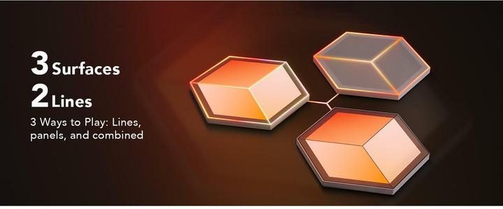 Productafbeelding Govee paneelverlichting Glide Hexa Ultra, 7-pak (130 lm)