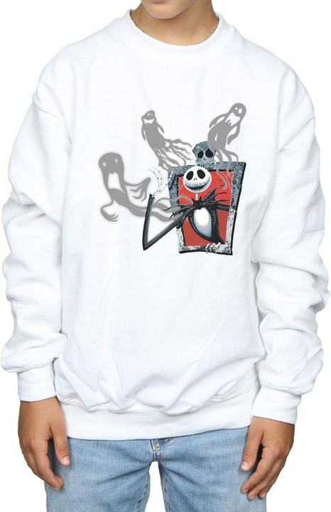 Actual product image Disney Boys Nightmare Before Christmas Ghosts Of Jack Sweatshirt (140, 146)