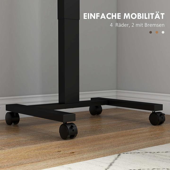 Produktbild Vinsetto Höhenverstellbarer Rolltisch mit Rollen (48 x 65 x 108 cm)