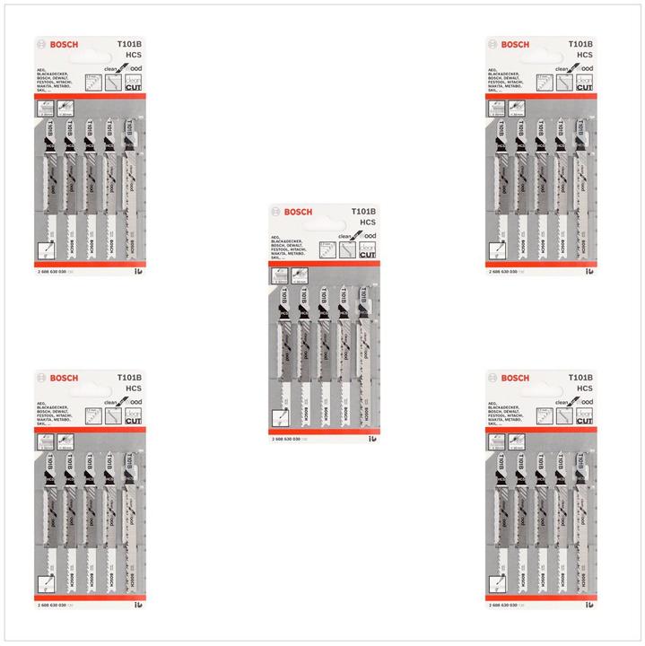 Actual product image Bosch Professional Zubehör Jigsaw blade T 101 B Clean for Wood, pack of 25