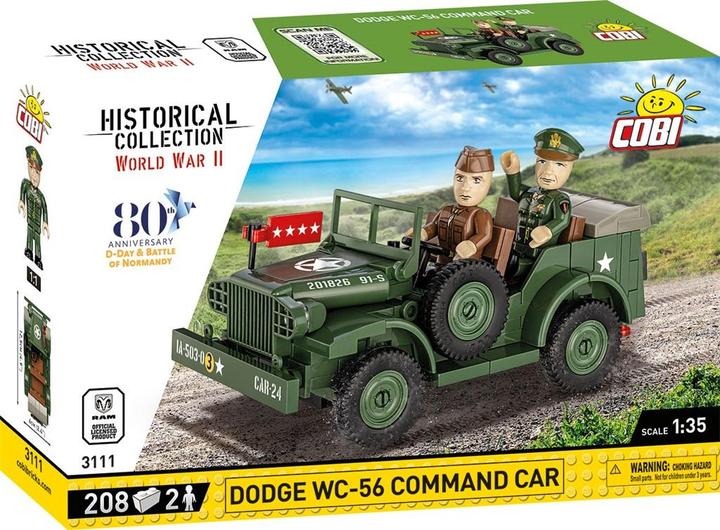Actual product image Cobi 3111 Doge WC-56 command car D- day