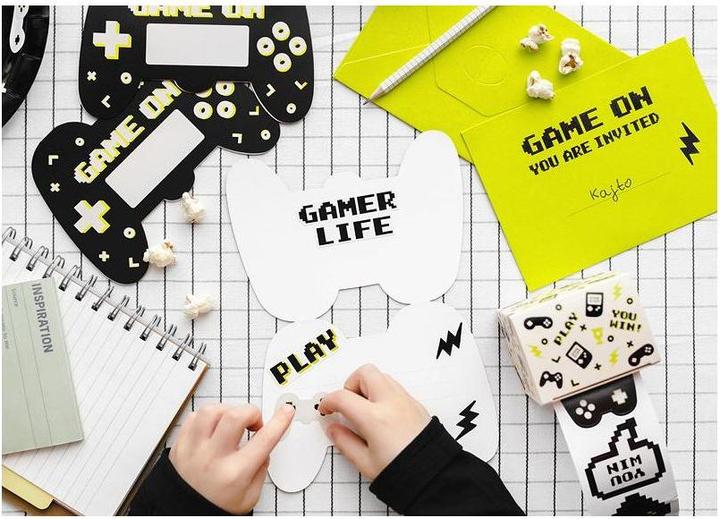 Immagine prodotto Partydeco Biglietto d'invito Game Controller mix, 6 pezzi (6 pz.)