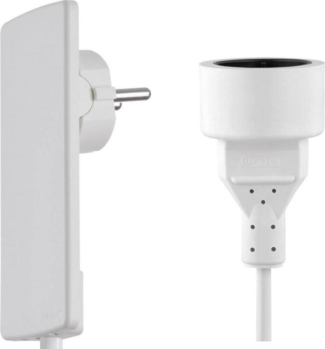 Produktbild Evoline PlugFix mit VDE-Kupplungsdose 1,5m weiss (1.50 m, CEE 7/3)