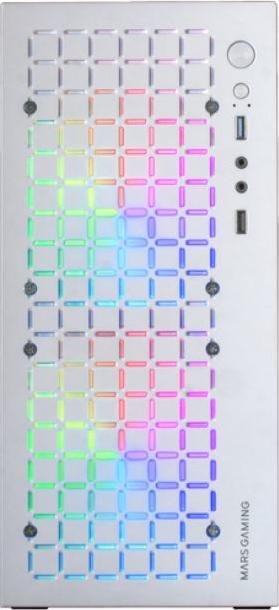 Produktbild Mars Gaming Boitier Mini Tour Micro Atx Mc-Core RGB Avec Panneau Vitré (Blanc) (mATX, Mini-ITX)