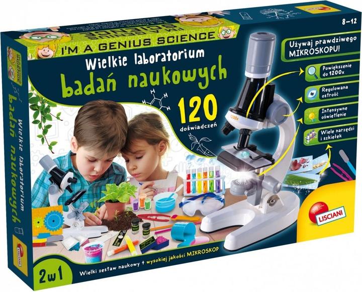 Actual product image Lisciani I'm a genius science kit The Great Lab of 120 Experiments