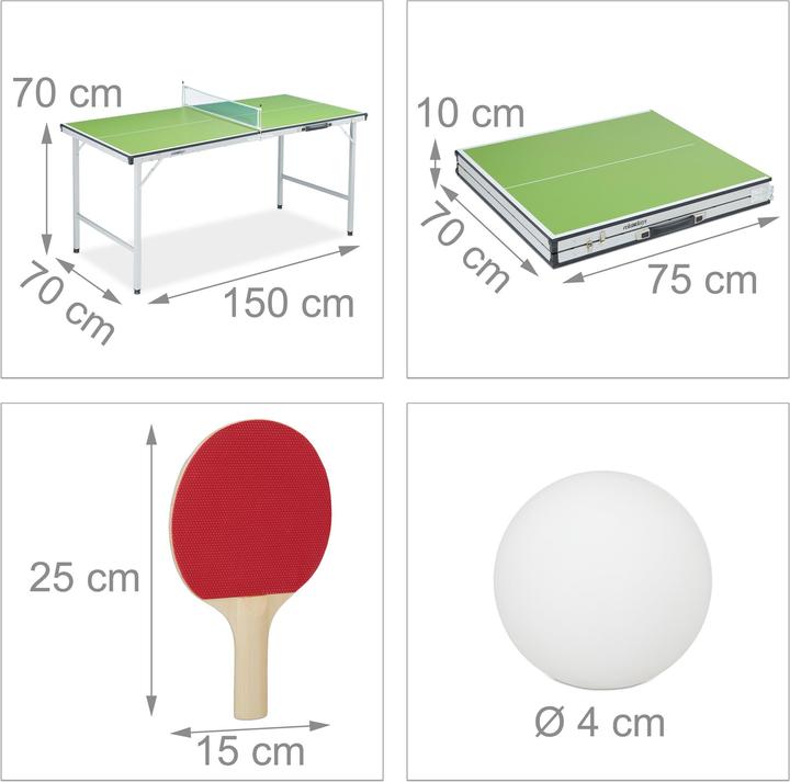 Actual product image Relaxdays Table tennis table