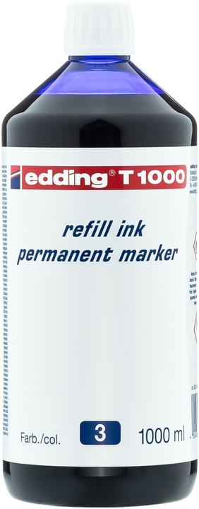 Image du produit Edding Recharge d'encre Marker T1000 bouteille bleue 1.000ml (Bleu, 1 x)