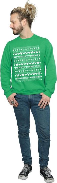 Image du produit Disney - Sweat MICKEY AND MINNIE CHRISTMAS FAIR ISLE - Homme (L)