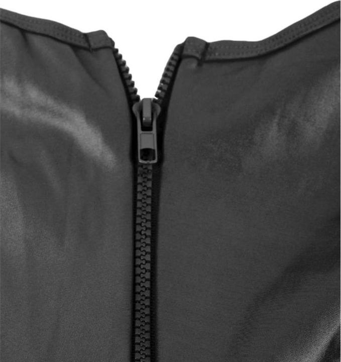 Actual product image Subblime Wetlook bodysuit with open cups and collar (S)