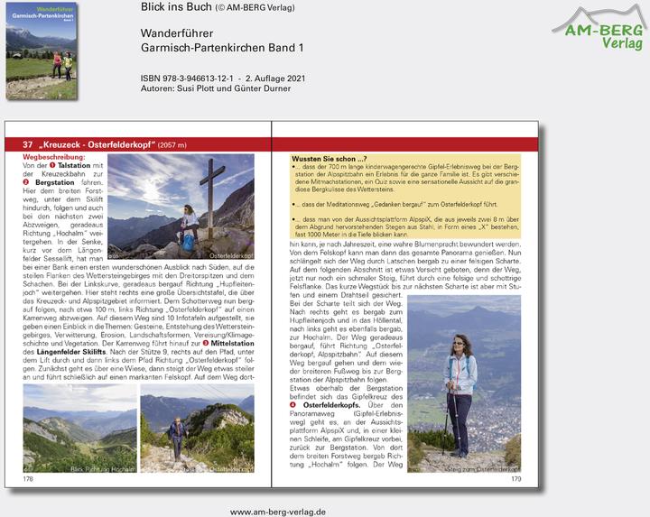 Produktbild Wanderführer Garmisch-Partenkirchen Band 1 (Deutsch, Susi Plott, Günter Durner, 2021)