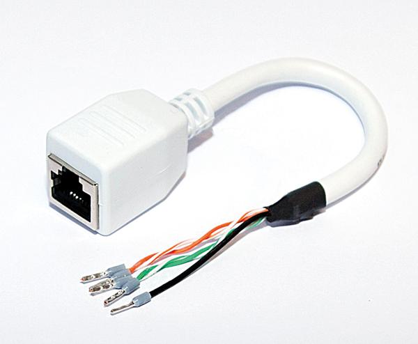 Produktbild TCS Kabelpeitsche zum direkten Anschluss von ZIX1402-0000 (CAT5, 0.18 m)