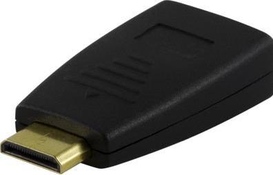Image du produit Deltaco HDMI-18 Adaptateur de câble 19 broches HDMI 19 broches miniHDMI Noir