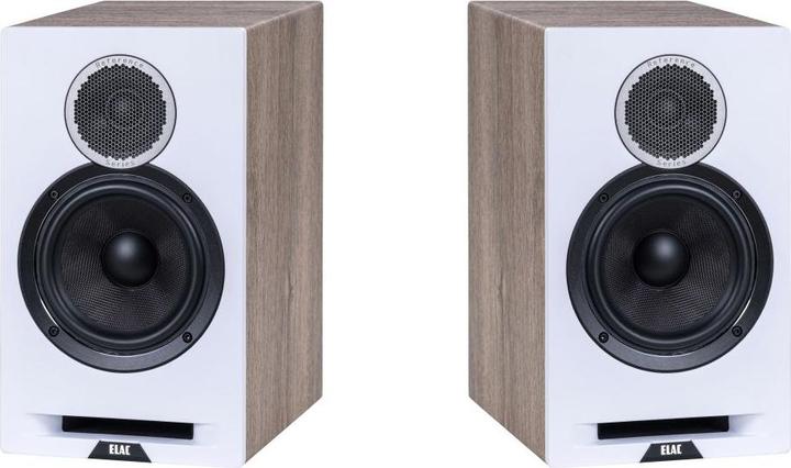 Immagine prodotto ELAC Coppia di diffusori da scaffale Debut Reference B6, bianco/legno (1 coppia)