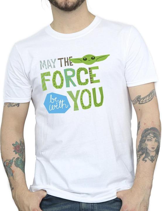 Immagine prodotto Star Wars The Mandalorian May The Force Be With You Maglietta Uomo (3XL)