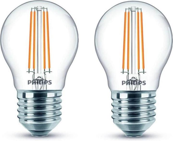 Productafbeelding Philips Lamp (E27, 4.30 W, 470 lm, 2 x, F)