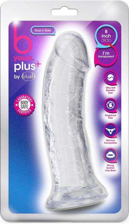 Produktbild B yours Plus - Roar n” Ride Dildo - Clear