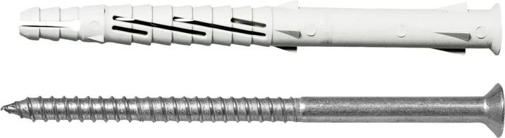 Image du produit Upat Chevilles pour cadres avec vis URDL 10x140mm TX30 blanc zingué