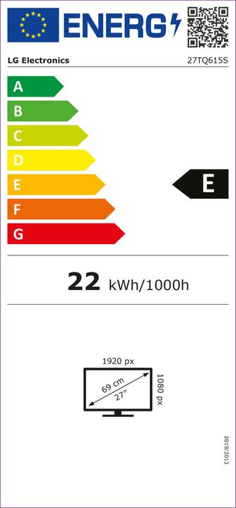 Energie-Label LG 27TQ615S-PZ (1920 x 1080 Pixel, 27")
