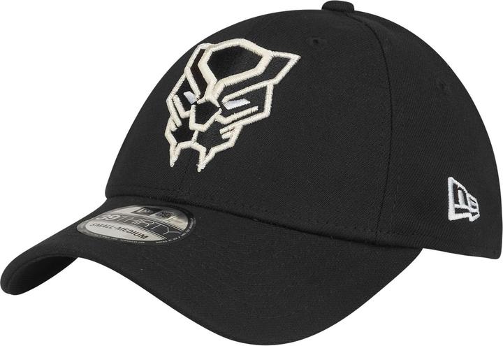 New Era 39Thirty Stretch Cap - MARVEL Black Panther - S/M (S/M)