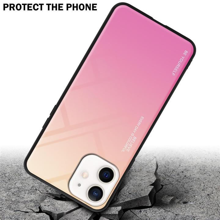 Produktbild Cadorabo TPU 2 Farben Glas Cover (Apple iPhone 12 mini)