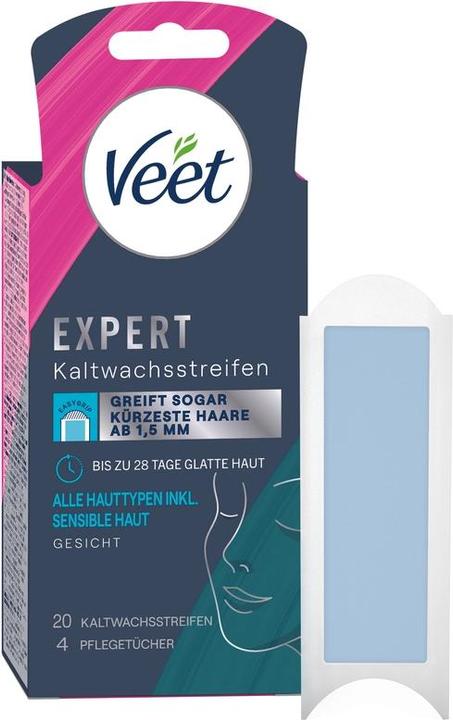 Produktbild Veet Expert Kaltwachsstreifen Gesicht (20 x, 27 g)