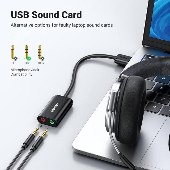 Actual product image Ugreen External Sound Adapter 30724 (USB)