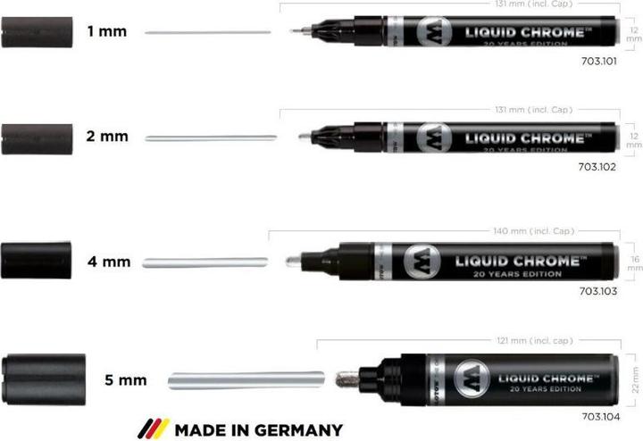 Immagine prodotto Molotow Marcatore a cromo liquido 5 mm (Cromatura, 5 mm, 1 x)