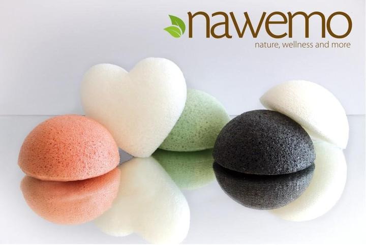 Actual product image Nawemo Konjac Sponge Pink clay (Foam, 498.67 ml)