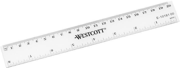 Immagine prodotto Westcott Righello di plastica 20cm (200 mm)